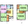 瑞穂区軍水町一丁目貸家 3DKの間取り