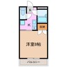 リバーサイドミキムラ 1Kの間取り