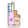 イーストヒル寺山 1LDKの間取り