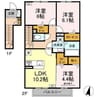 オープストガルテンK 3LDKの間取り