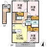 オープストガルテンK 3LDKの間取り