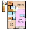 日進市野方町新築アパート 2LDKの間取り