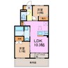日進市野方町新築アパート 2LDKの間取り