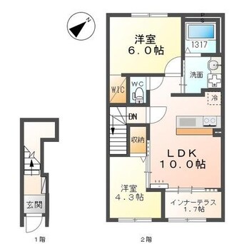 間取図 メゾン　ドゥ　ボヌール
