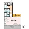 ベルウッド 1Rの間取り
