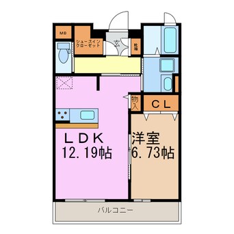 間取図 PRIUS滝ノ水