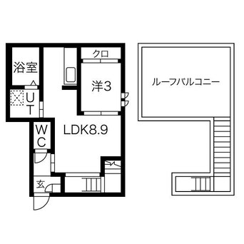 間取図 GRANDTIC Quon鳴海