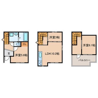 間取図 仮)鳴子高根S貸家