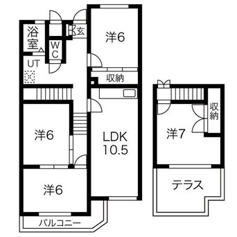 間取図 シャトーロイヤル南山