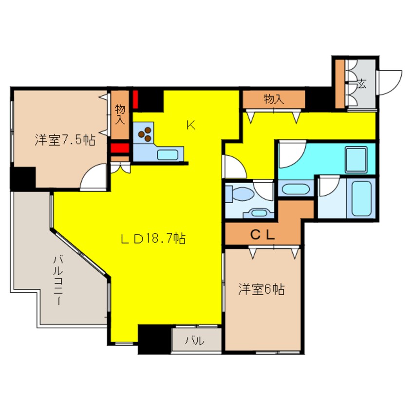 間取図 ユーシン大手前