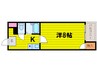 ラピス天満橋 1Kの間取り