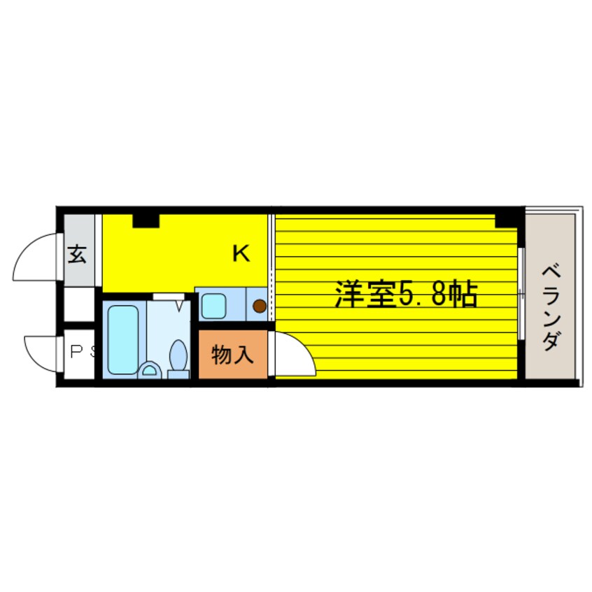 間取図 プランドール天満