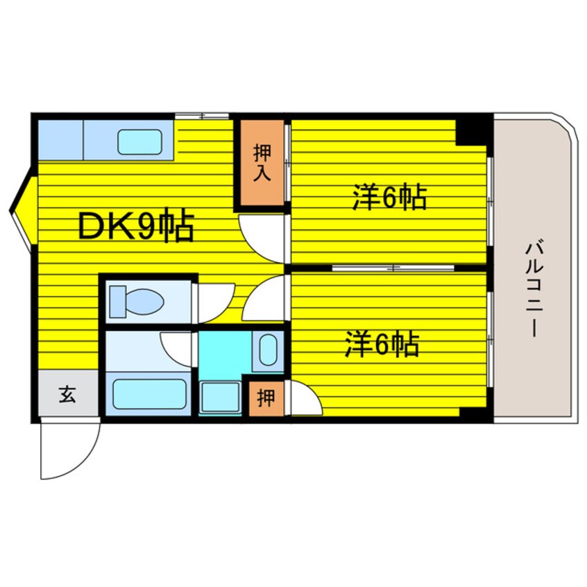 間取図 エクセルハイム川富