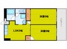 大阪メトロ谷町線/天満橋駅 徒歩5分 6階 築39年 2LDKの間取り
