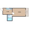 ハイツ材木町 1DKの間取り