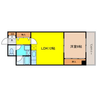 間取図 プレステージ天満