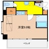 ８８堂島ウイング 1Rの間取り