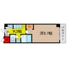 コンフォルトＫ 1Kの間取り