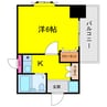 セレッソコート大阪城前 1Kの間取り