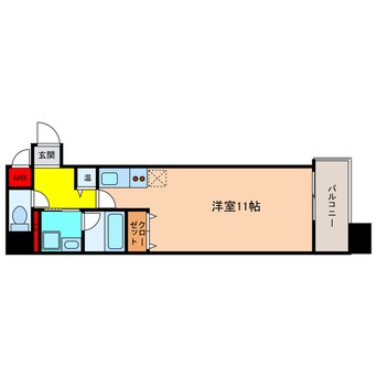 間取図 大阪メトロ堺筋線/扇町駅 徒歩4分 2階 築21年