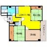 ジュネス安堂寺 3LDKの間取り