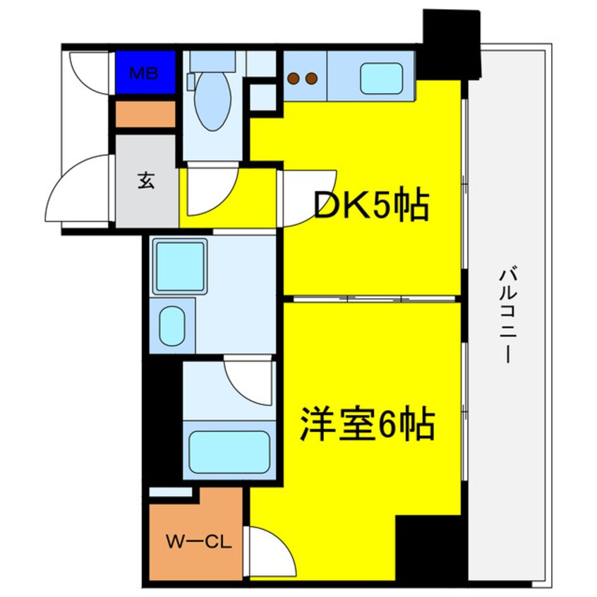 間取図 エステムプラザ谷町レティシア