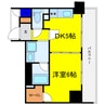 エステムプラザ谷町レティシア 1DKの間取り