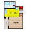 モダナーク 1DKの間取り