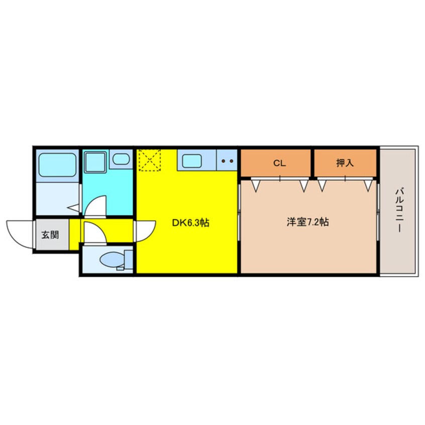 間取図 ビオトープ　ザジヴェ