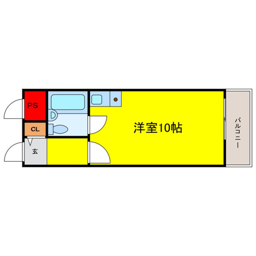 間取図 大阪メトロ谷町線/天満橋駅 徒歩7分 4階 築37年