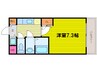 シャルマンフジ大阪城南 1Kの間取り