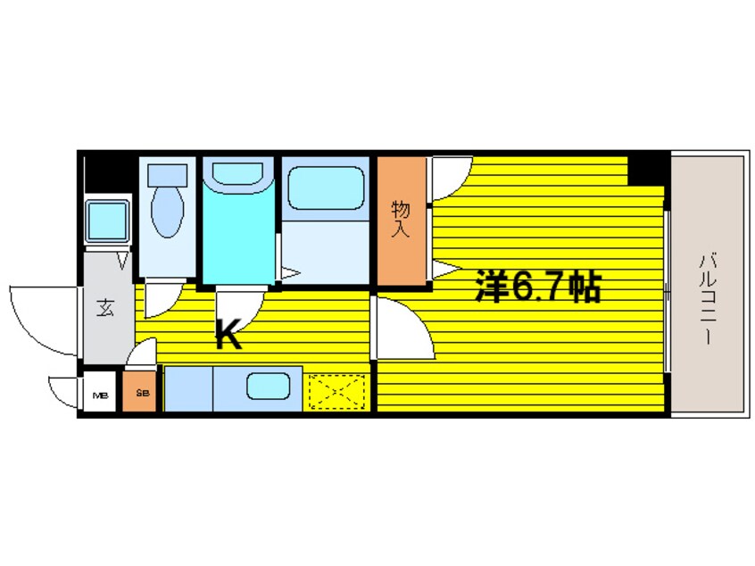 間取図 シャルマンフジ大阪城南