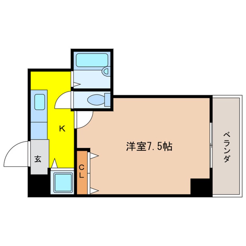 間取図 グラマシー心斎橋東