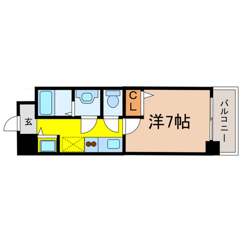 間取図 グラマシー心斎橋東