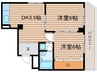 サンビラ大手前 2DKの間取り