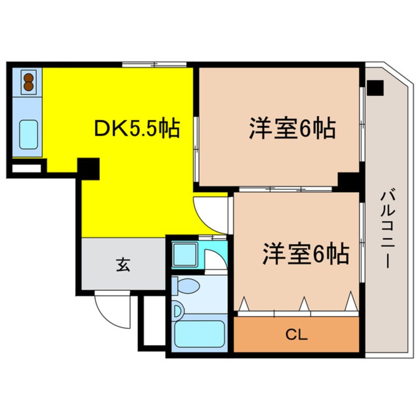 間取図 サンビラ大手前