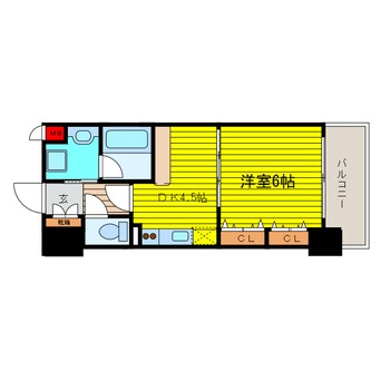 間取図 ブランクレール谷町