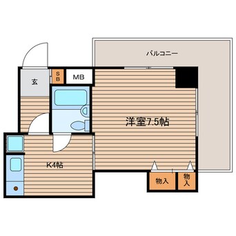 間取図 ニューライフ大手前Ｂ