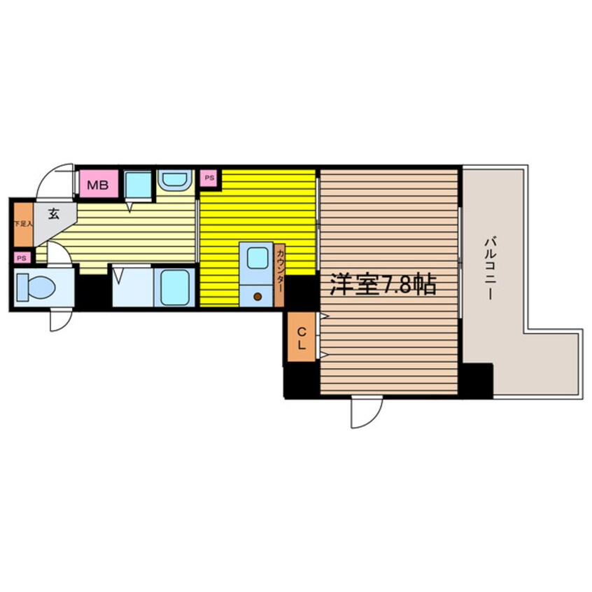 間取図 プレサンス大手前パークサイドⅡ