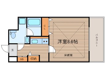 間取図 モンサンミッシェル北浜