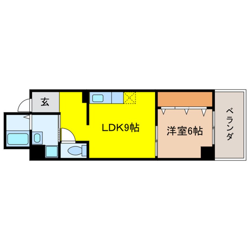 間取図 淺沼谷町マンション