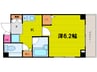 アーク上町 1Kの間取り