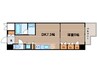 大阪メトロ谷町線/天満橋駅 徒歩5分 12階 築19年 1DKの間取り