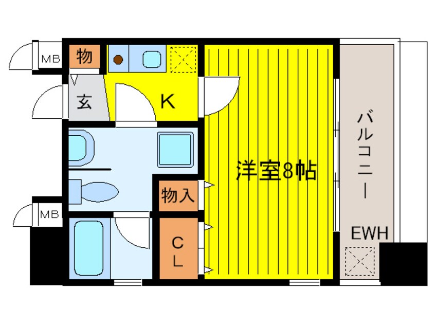 間取図 プロスペクト中之島