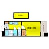 プロスペクト中之島 1Kの間取り