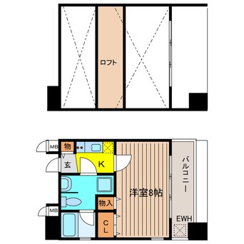 間取図 プロスペクト中之島