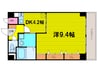 大阪メトロ堺筋線/堺筋本町駅 徒歩7分 9階 築18年 1DKの間取り
