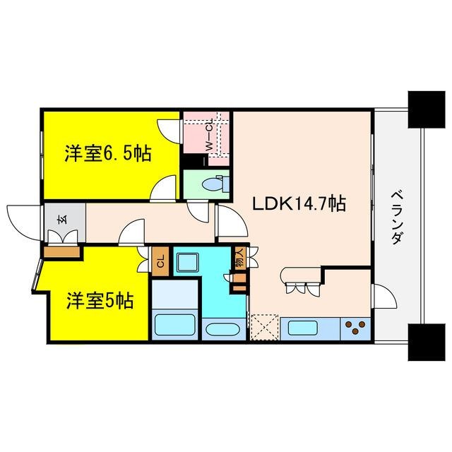 間取り図 リーガル福島駅前