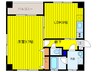 シャルムヒルズ南森町 1LDKの間取り