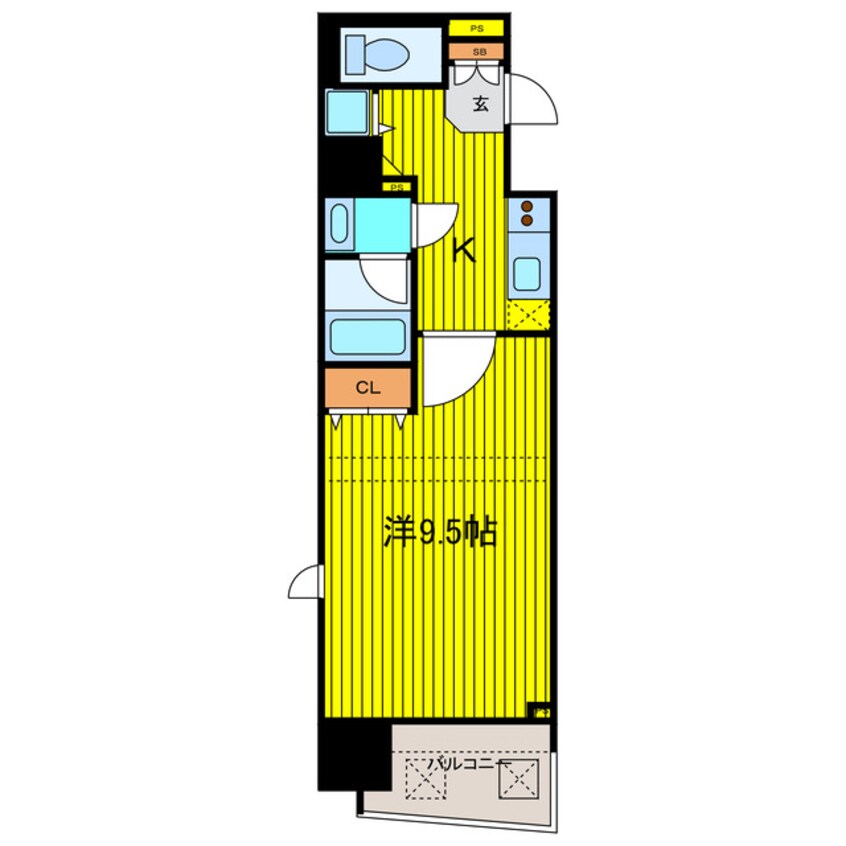 間取図 エスライズ本町東